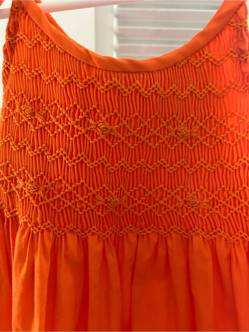 Isabel Garreton smocked orange